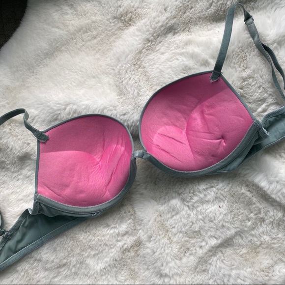 VS PINK Wear Everywhere Light Blue Push Up Bra - Picture 4 of 5